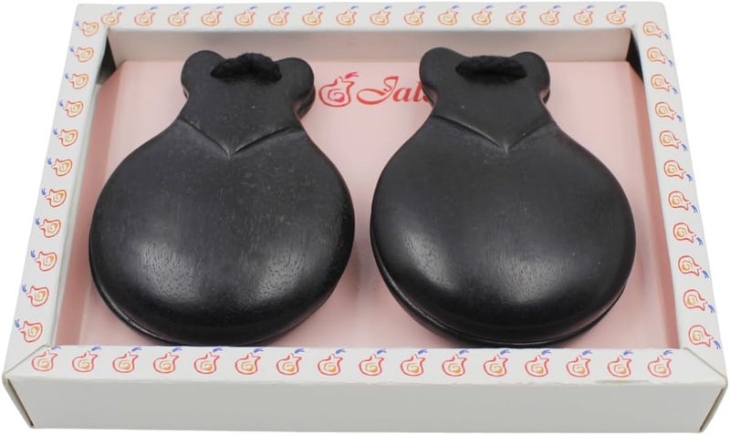 Jale Professional Flamenco Spanish Castanets - Ebony Wood, Black Finish, Authentic Sound, Made in Spain for Performances & Advanced Dancers - Image 4